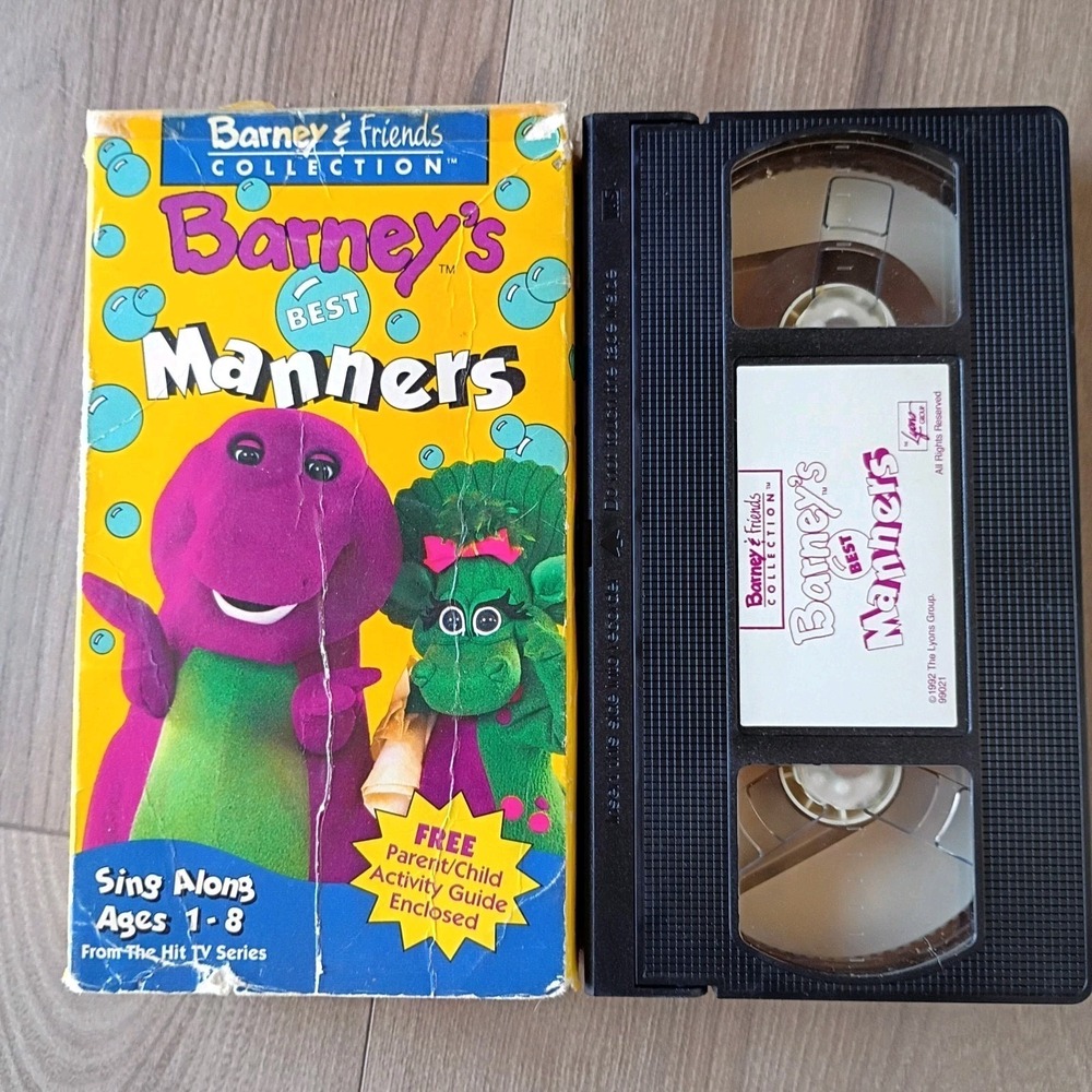 Barney & Friends Collection Best Manners VHS Video Tape Lyons Sing Along Songs